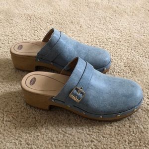 Dr Scholls clog mules